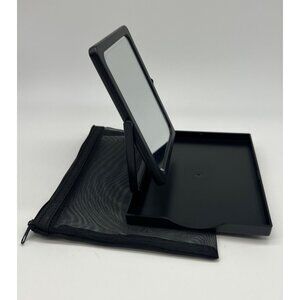 Mary Kay Travel Foldable Mirror with Stand in Mesh Bag - New